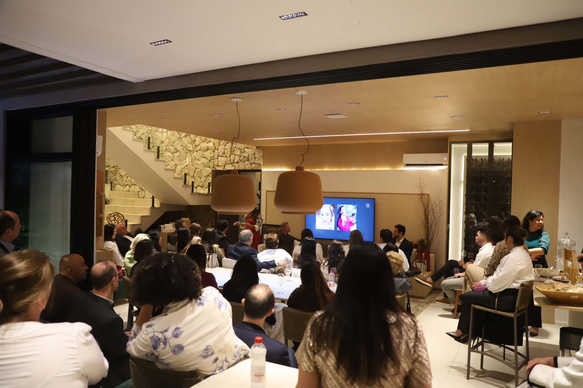 Plateia durante a apresentação